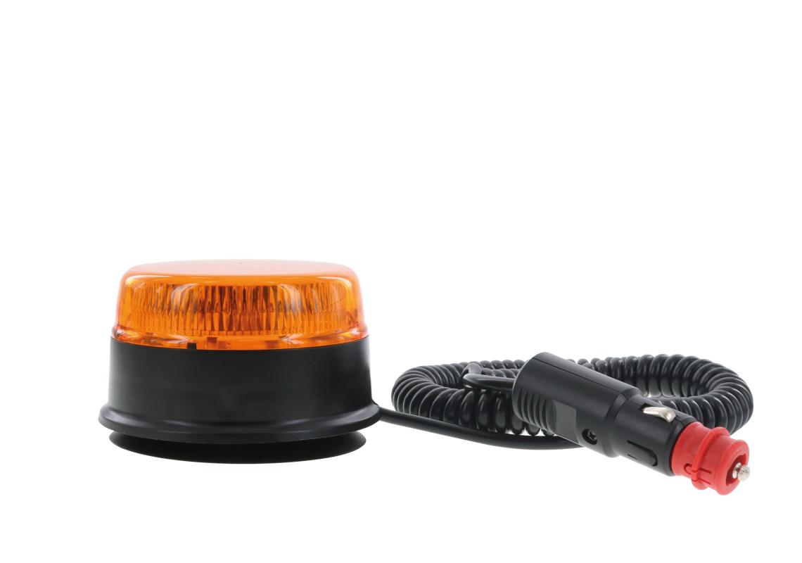 GIROFARO ATLASSINO LED magnetica con ventosa, LAMPEGGIANTE, AMBRA